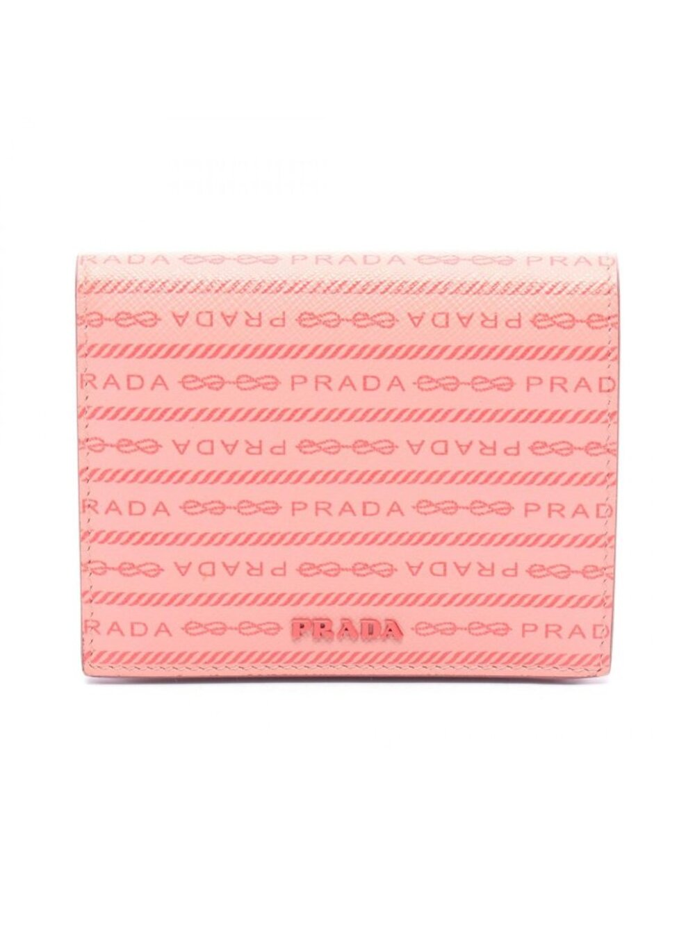 Prada Bifold Wallet Pink Leather